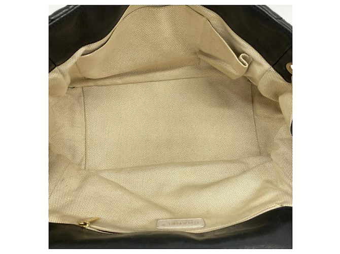Borsa a tracolla Chanel in pelle nera Nero - vista 4