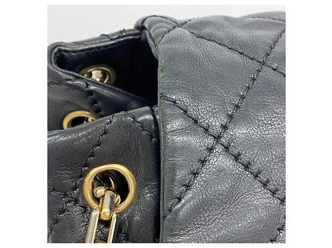 Borsa a tracolla Chanel in pelle nera Nero - vista 9