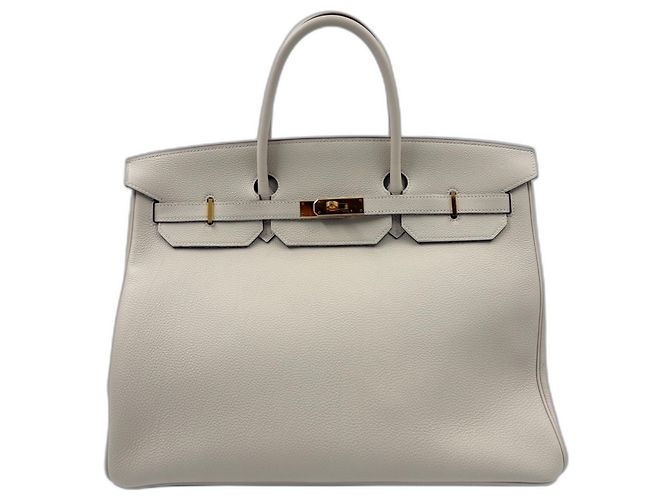 Hermès Borsa Hermes Birkin 35 in Beige - vista 2