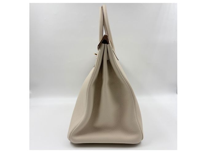 Hermès Borsa Hermes Birkin 35 in Beige - vista 5