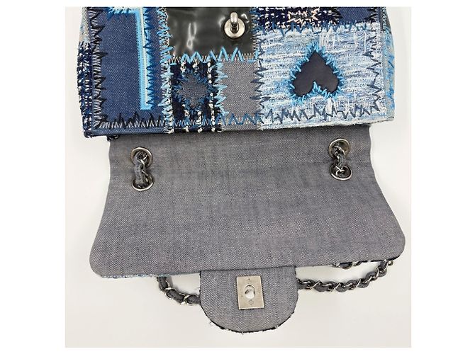 Borsa a tracolla CHANEL Matelassé Blu - vista 12