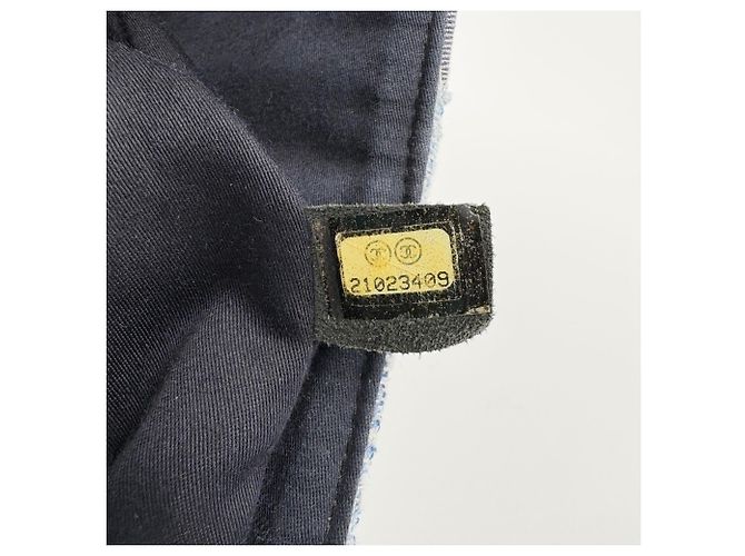 Borsa a tracolla CHANEL Matelassé Blu - vista 13