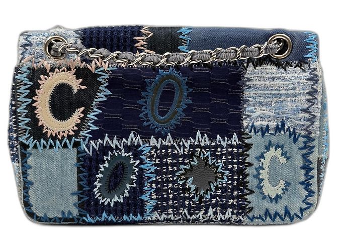 Borsa a tracolla CHANEL Matelassé Blu - vista 3