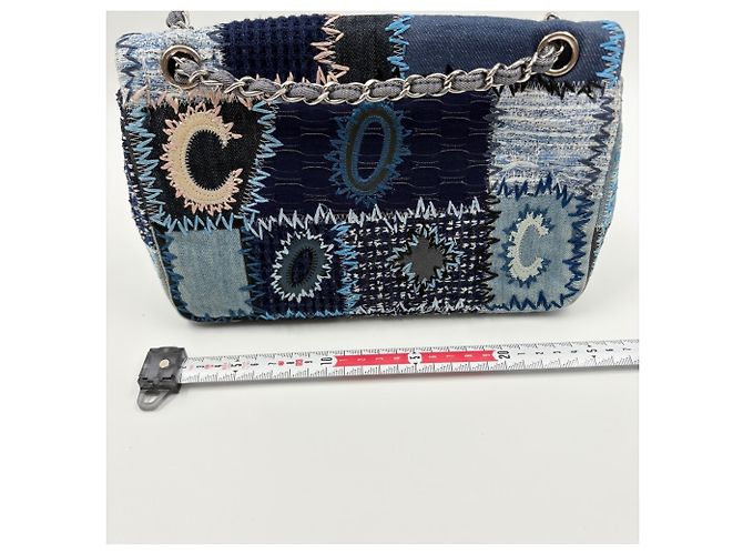 Borsa a tracolla CHANEL Matelassé Blu - vista 4