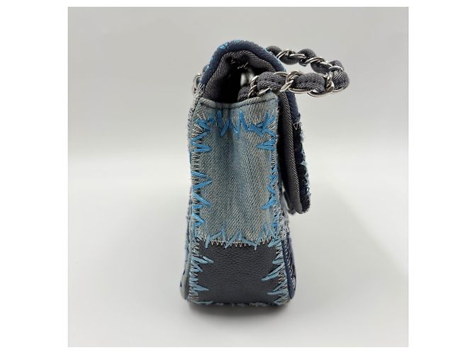 Borsa a tracolla CHANEL Matelassé Blu - vista 6