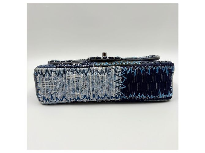 Borsa a tracolla CHANEL Matelassé Blu - vista 7