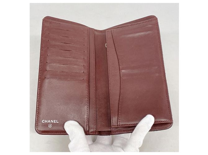 Chanel Matelassé Long Wallet aus Lammleder Schwarz - Ansicht 3