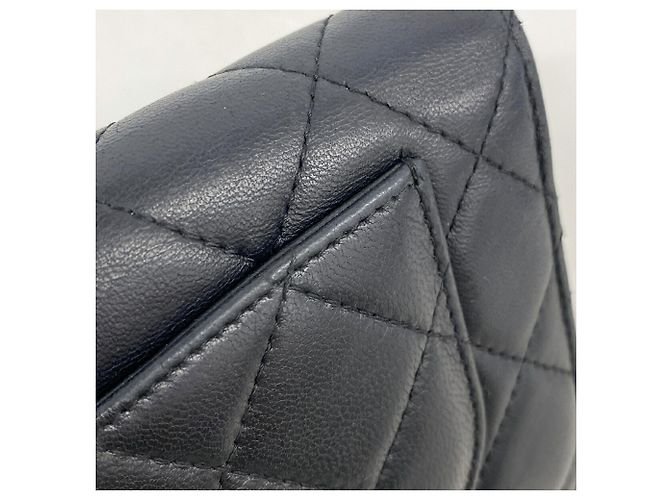 Chanel Matelassé Long Wallet aus Lammleder Schwarz - Ansicht 6