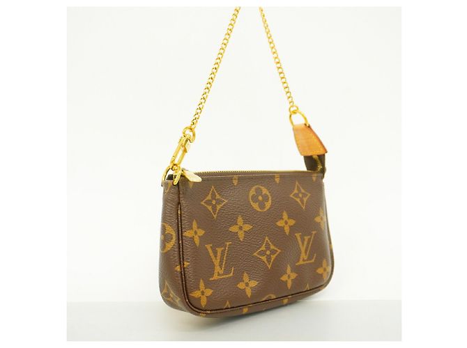 Louis Vuitton Monogram Mini Pochette Accessoires Marrone - vista 2