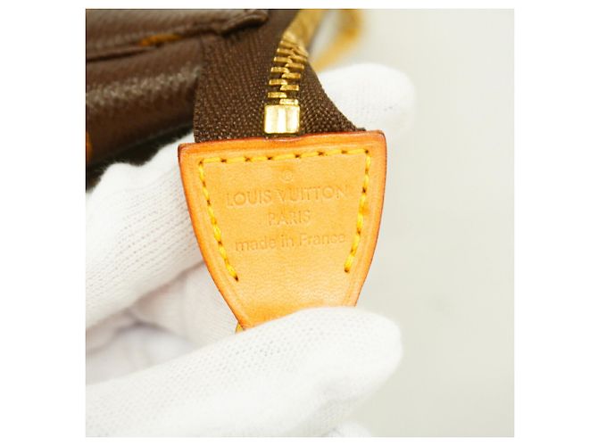 Louis Vuitton Monogram Mini Pochette Accessoires Marrone - vista 5
