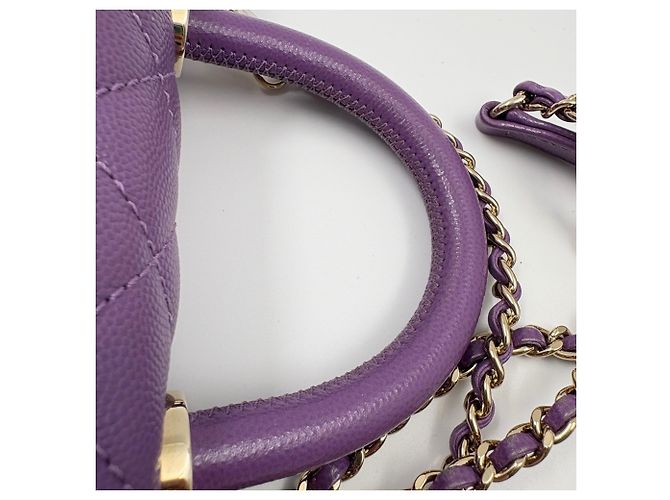 Borsa Chanel Matelassé Purple Porpora - vista 11