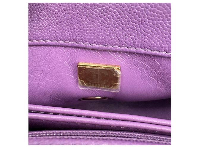 Borsa Chanel Matelassé Purple Porpora - vista 14