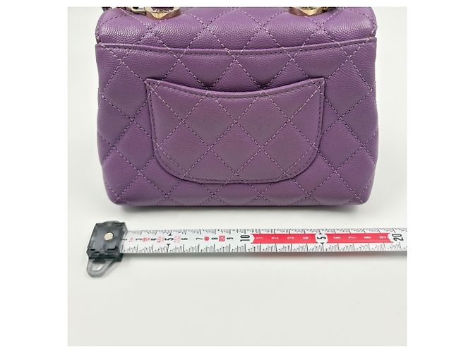 Borsa Chanel Matelassé Purple Porpora - vista 4
