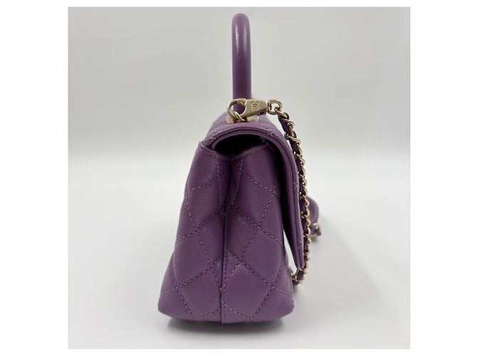 Borsa Chanel Matelassé Purple Porpora - vista 5