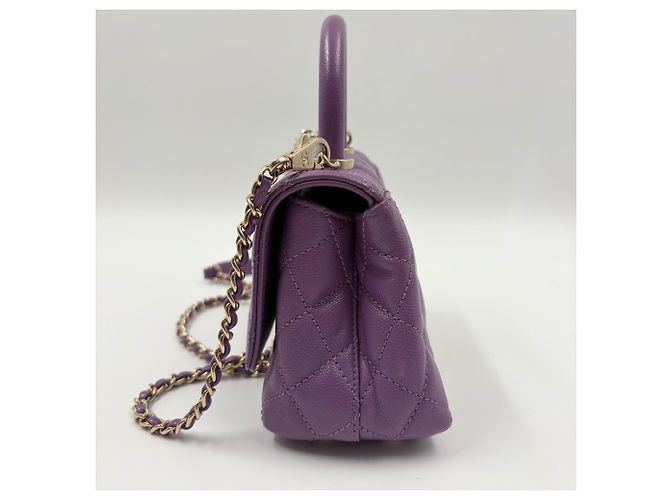 Borsa Chanel Matelassé Purple Porpora - vista 6