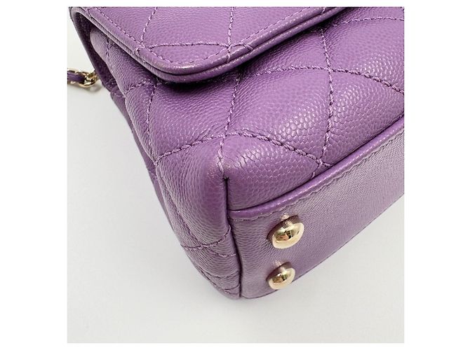 Borsa Chanel Matelassé Purple Porpora - vista 8