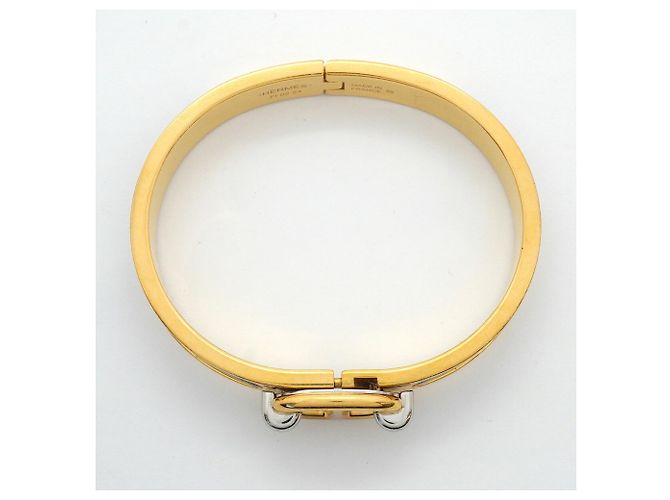 Hermès Hermes Chaine d'Ancre Mini Click Bangle Nero D'oro - vista 3