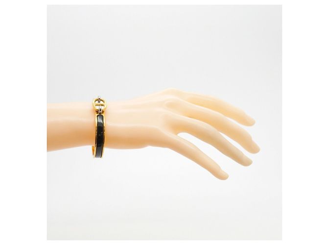 Hermès Hermes Chaine d'Ancre Mini Click Bangle Nero D'oro - vista 6