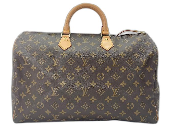 Borsa Boston Louis Vuitton Monogram Speedy 40 Marrone - vista 2