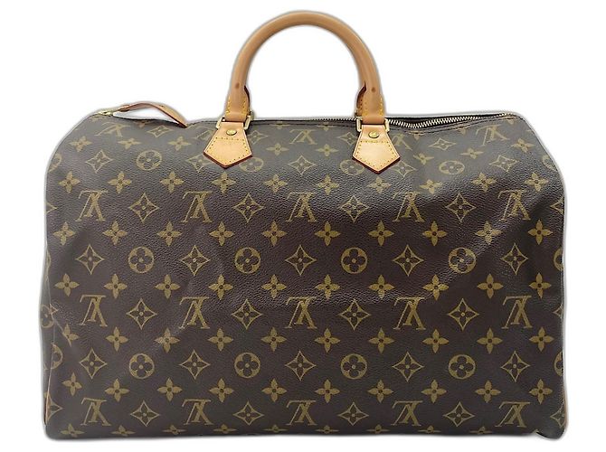Borsa Boston Louis Vuitton Monogram Speedy 40 Marrone - vista 3