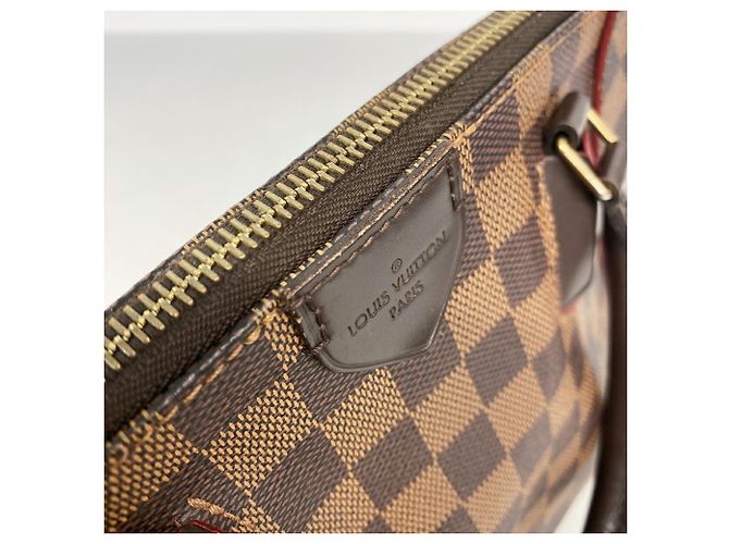 Borsa Louis Vuitton Damier Caissa Tote PM Fuschia Damier ebene - vista 10