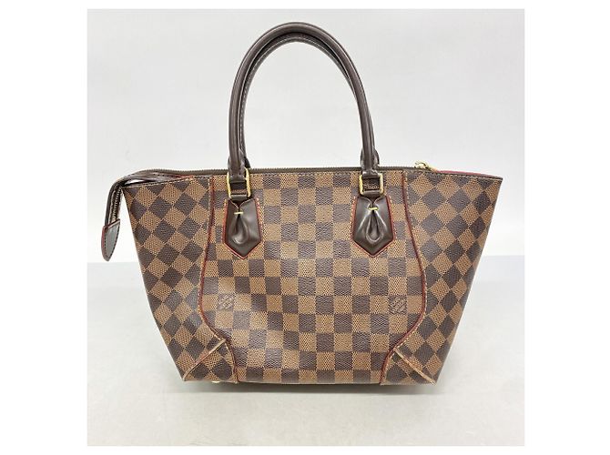 Borsa Louis Vuitton Damier Caissa Tote PM Fuschia Damier ebene - vista 12