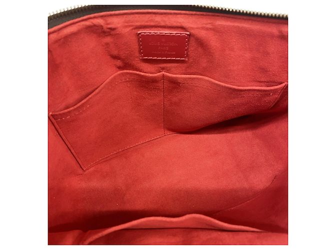Borsa Louis Vuitton Damier Caissa Tote PM Fuschia Damier ebene - vista 4