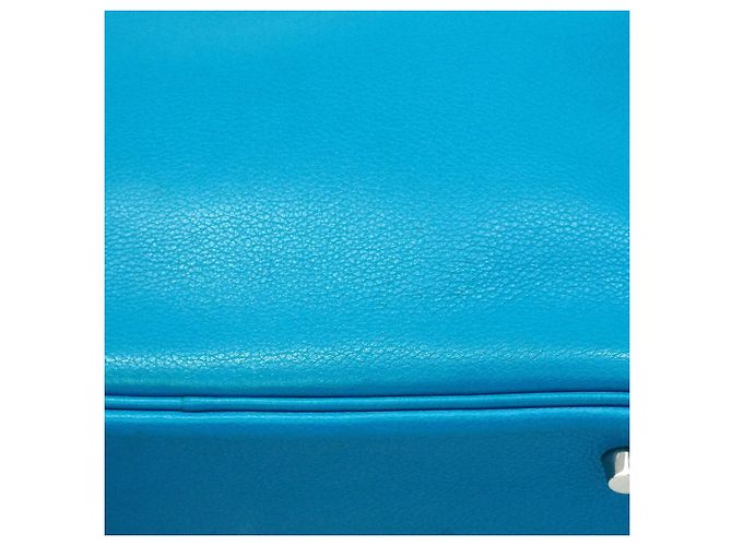 Hermès Borsa Hermes Lindy 30 Evercolor Blue Zanzibar - vista 12
