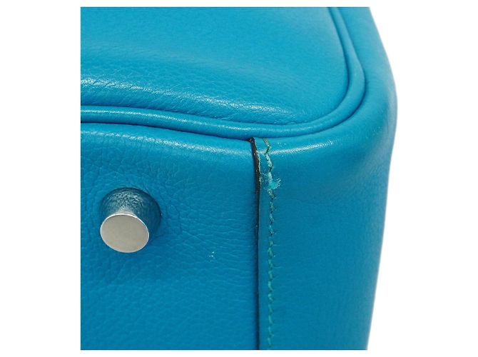 Hermès Borsa Hermes Lindy 30 Evercolor Blue Zanzibar - vista 7