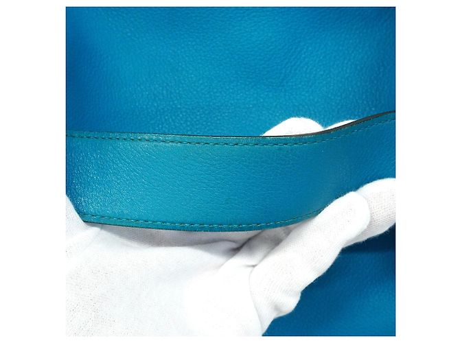 Hermès Borsa Hermes Lindy 30 Evercolor Blue Zanzibar - vista 9