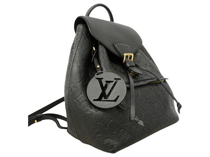 Zaino Louis Vuitton Monogram Empreinte Montsouris PM Nero - vista 2