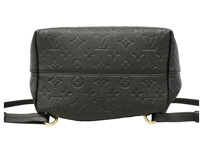 Zaino Louis Vuitton Monogram Empreinte Montsouris PM Nero - vista 3