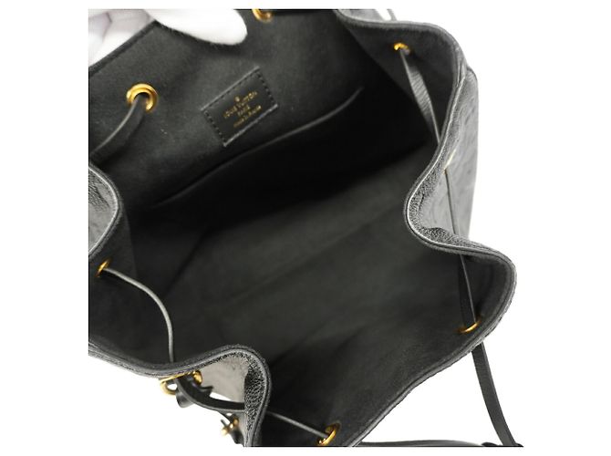 Zaino Louis Vuitton Monogram Empreinte Montsouris PM Nero - vista 4