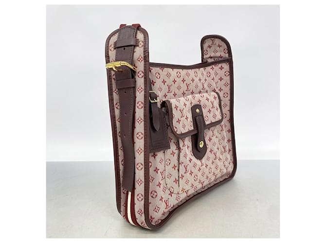 Borsa a tracolla Mini Monogram Louis Vuitton Fuschia - vista 2