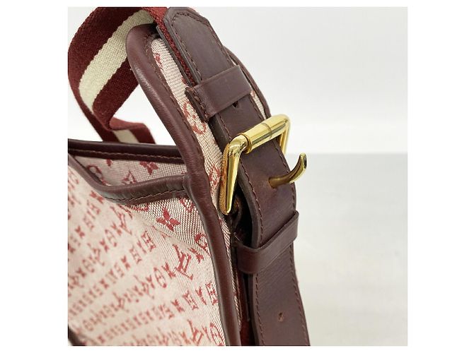 Borsa a tracolla Mini Monogram Louis Vuitton Fuschia - vista 9