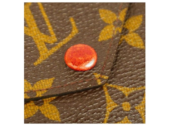 Louis Vuitton Monogram Portefeuille Marie Wallet Marrone Rosso - vista 7