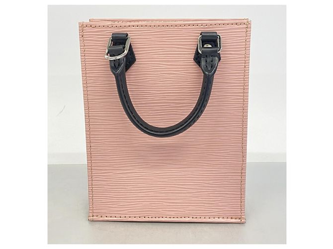 Borsa Louis Vuitton Epi Petite Sac Plat Rosa - vista 8