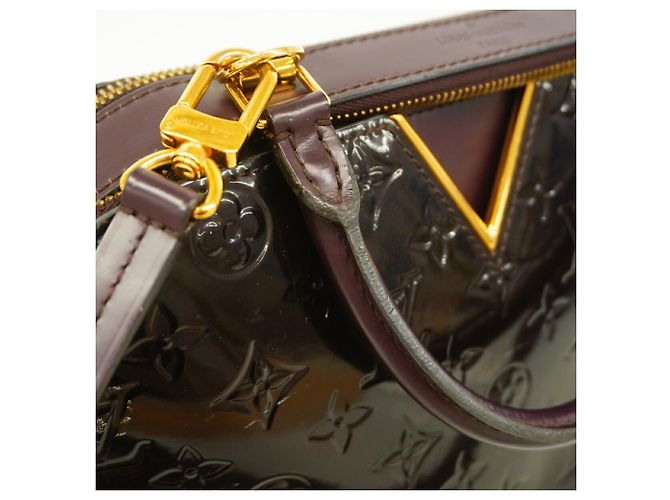 Borsa Louis Vuitton Vernis Melrose Bordò - vista 8