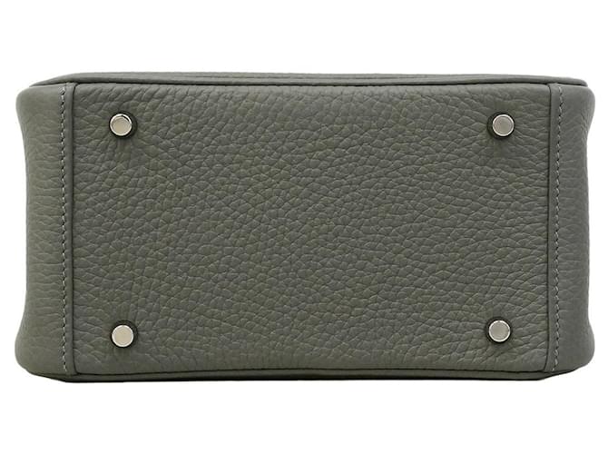 Hermès Borsa a mano Hermes Lindy Mini Grigio - vista 3