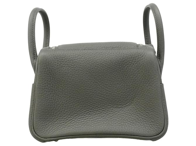 Hermès Borsa a mano Hermes Lindy Mini Grigio - vista 7