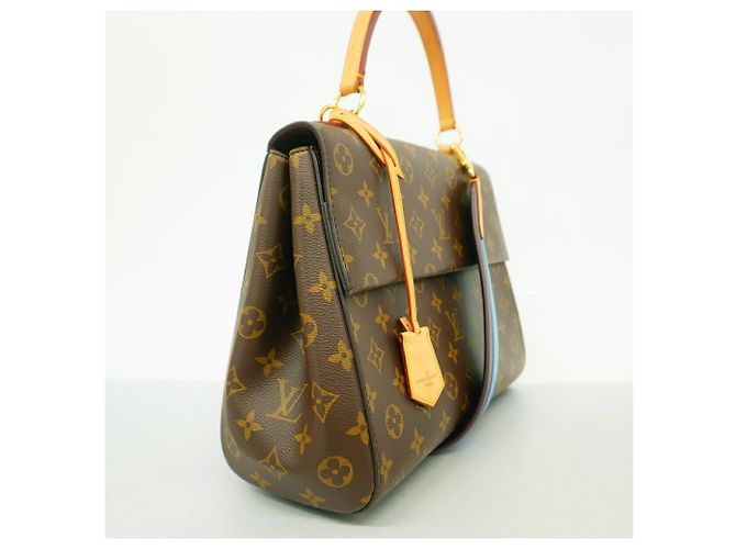 Borsa Louis Vuitton Monogram Cluny MM Marrone - vista 2