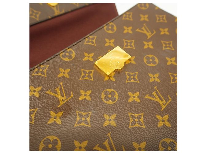 Borsa Louis Vuitton Monogram Cluny MM Marrone - vista 9