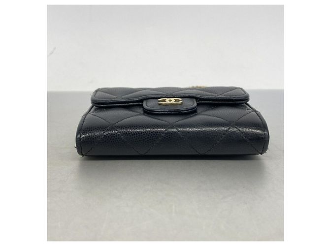 Timeless Chanel Matelassé Schultertasche mit Kette Schwarz - Ansicht 3