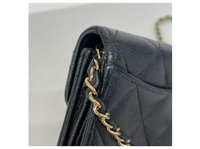 Timeless Chanel Matelassé Schultertasche mit Kette Schwarz - Ansicht 6