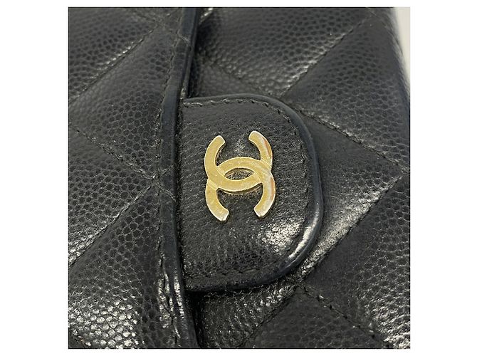 Timeless Chanel Matelassé Schultertasche mit Kette Schwarz - Ansicht 7