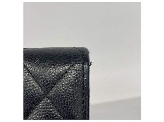 Timeless Chanel Matelassé Schultertasche mit Kette Schwarz - Ansicht 9