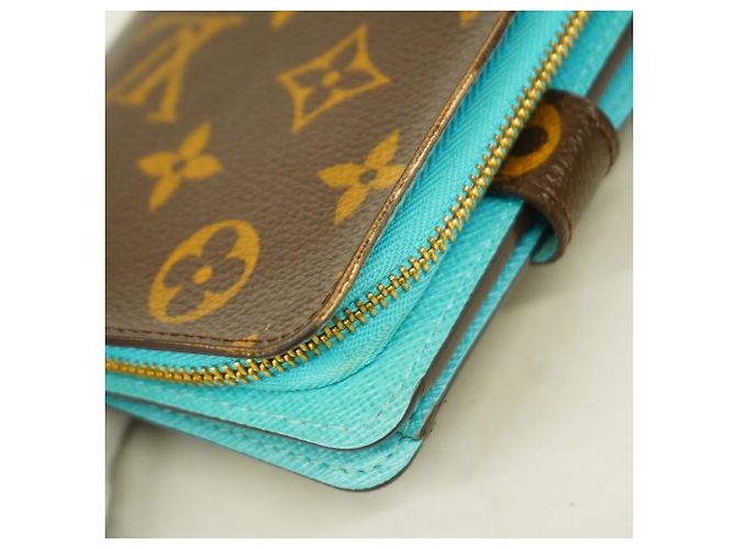 Louis Vuitton Monogram Groom Compact Zip Bellboy Geldbörse Braun - Ansicht 5