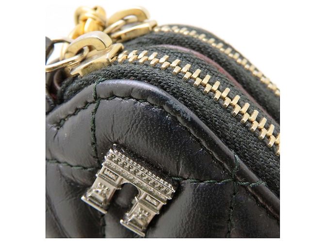 Bolso de hombro con cadena Chanel 2.55 Matelassé Negro - vista 15