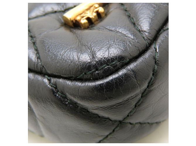 Bolso de hombro con cadena Chanel 2.55 Matelassé Negro - vista 18