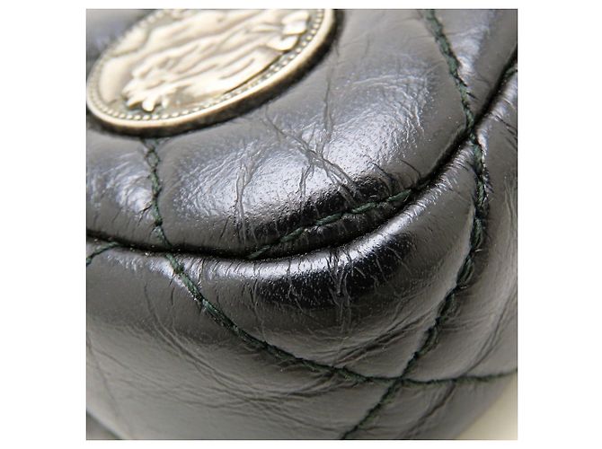 Bolso de hombro con cadena Chanel 2.55 Matelassé Negro - vista 19